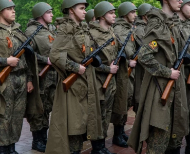 Парад 7 мая в БГТУ им. В.Г. Шухова, посвященный 80-летию Победы в Великой Отечественной войне
